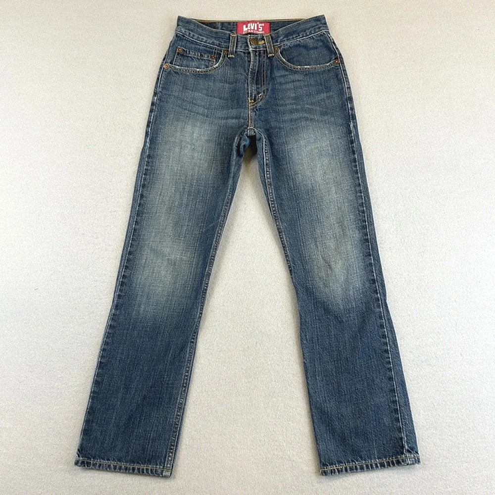 Levi's 514 Slim Straight Jeans Boys 16 Slim 26x28 Blue Denim 100% Cotton Classic